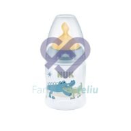 Biberon Nuk First Choice 0-6 m Látex 150 ml cocodrilo azul anti cólico
