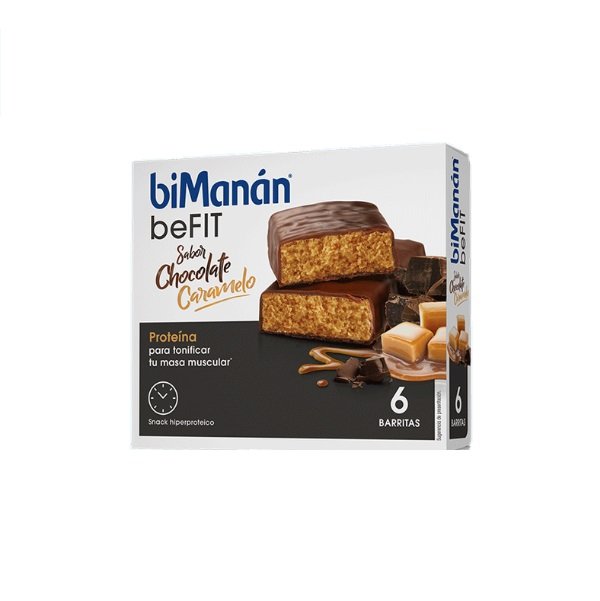 Bimanan Barritas Chocolate Caramelo, 6ud