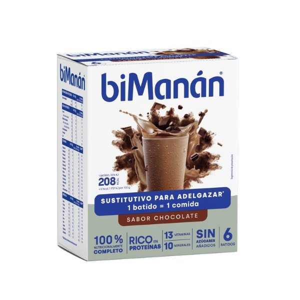 Bimanan Batido Chocolate 6 sobres