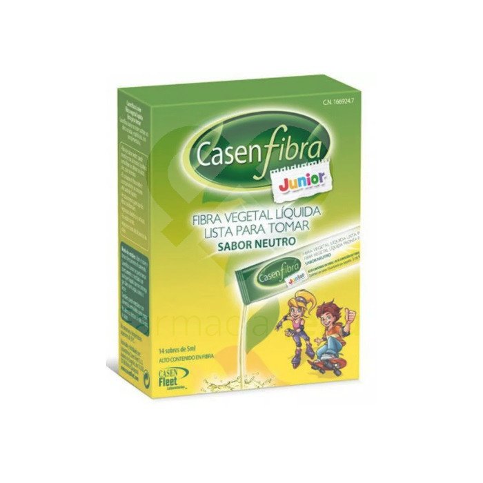 Casenfibra Junior Líquida es un complemento alimenticio que presenta un efecto regulador de tránsito intestinal