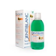 Dentiblanc Colutorio limpia, refresca y blanquea la dentadura.