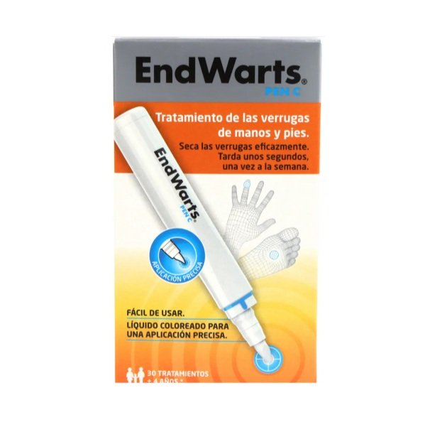 Endwarts Pen tratamiento anti verrugas palmar y plantar. Elimina las verrugas a partir de 5 aplicaciones.