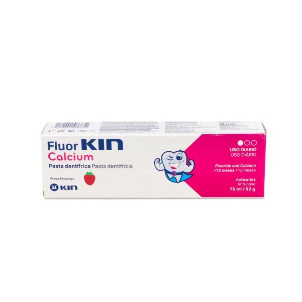 Fluor Kin Calcio Pasta Dentífrica, 75ml