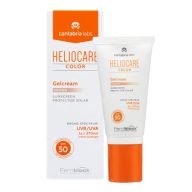 Heliocare Gel Crema SPF50 Color Brown. Protege de la radiación solar a la vez que unifica el tono de piel con una la tonalidad Brown.