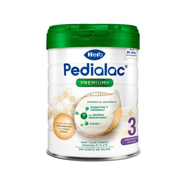 Hero Pedialac 3 Premium+ 800g leche de crecimiento para el bebé a partir de 1 año de edad.