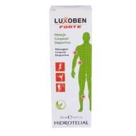 Hidrotelial Luxoben Forte 200ml para el masaje corporal antes o después del ejercicio o aliviar los doloreas articulares.
