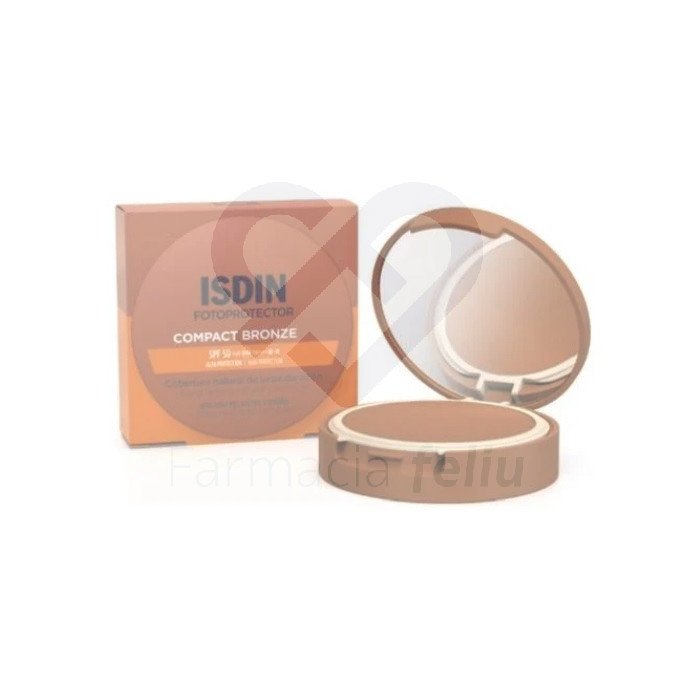 ISDIN Fotoprotección Compact SPF50+ es un maquillaje compacto de uso diario con protección solar facial y color. Diseñado para cubrir imperfecciones y aportar una cobertura mate de larga duración con un acabado natural. Protección y cobertura de uso diario UVA, UVB, PA++++, HE-VL. Aporta un tono natural y unificado que disimula las imperfecciones. Ideal para pieles sensibles.