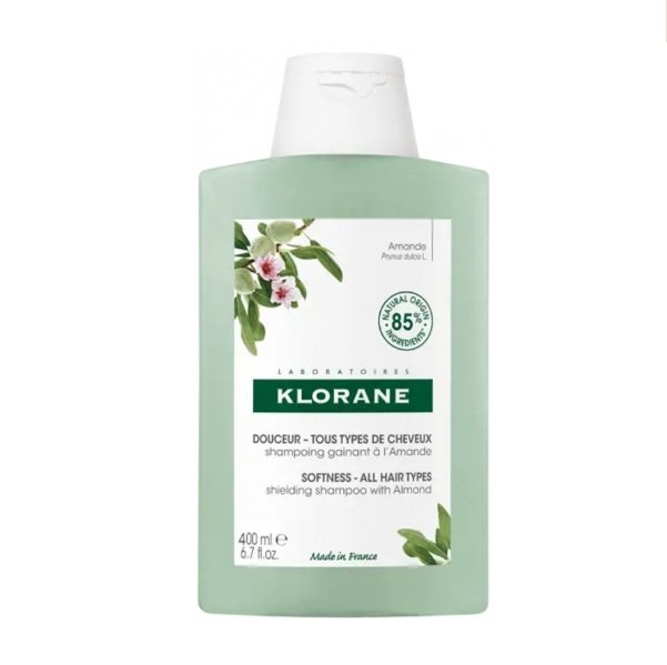 Klorane Champú Leche de Almendras de uso frecuente para todo tipo de cabellos.