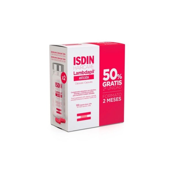 Lambdapil Cápsulas Anticaída, 120 Ud. Formato 2 Meses.