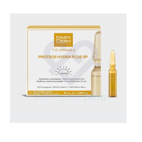 30 Ampollas Martiderm proteoglicanos con protección solar