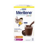 Batidos de meritene junior chocolate que aporta vitaminas para niños y que se desarrollen correctamente.