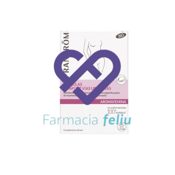 Pranarom Aromafemina 30 Cápsulas confort urinario bio respeta la flora previniendo las recaídas