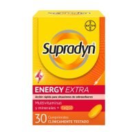 Supradyn Energy Extra complemento vitaminico para el día a día. Suple las carencias vitamínicas y da un aporte de energía.