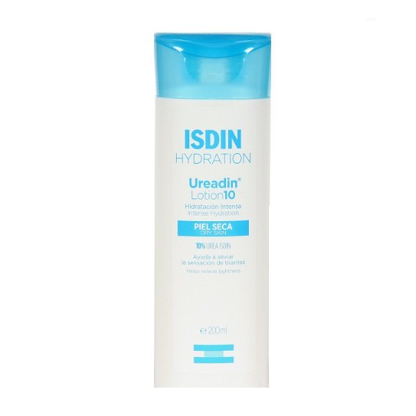Ureadin 10 Loción con urea para la hidratación de las pieles muy secas y la exfoliación de las pequeñas irregularidades de la piel.