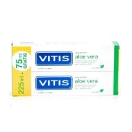 Vitis Aloe Vera Pasta Sabor Menta para la higiene bucal diaria eliminando la placa bacteriana.