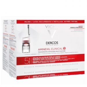 Vichy Dercos Aminexil Ampollas Anticaida - Mujer, 42 monodosis