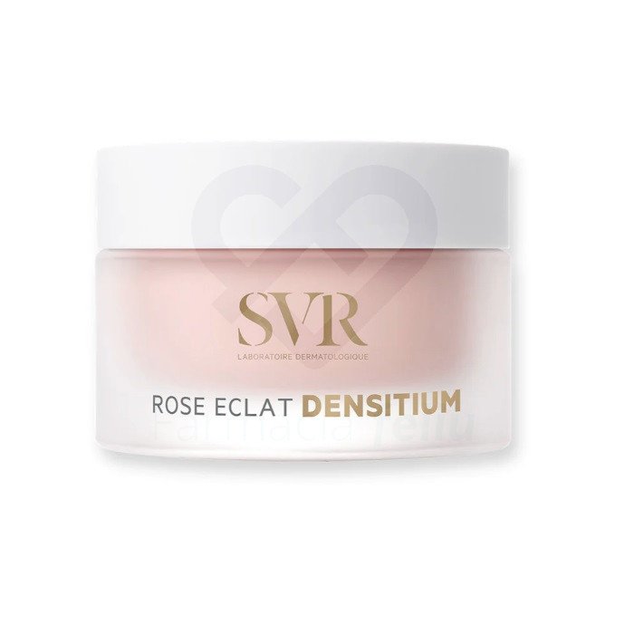 Svr Rose Eclat Densitium Crema Redensificante 50 ml ÁCIDO HIALURÓNICO ULTRAFRAGMENTADO E INGREDIENTES ACTIVOS REDENSIFICANTES Reafirma, hidrata y rellena las arrugas.