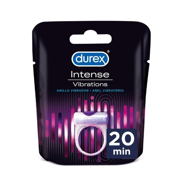 Durex Vibrations es el anillo vibrador que da más placer y satisfacción a tu vida sexual al estimular con más intensidad el clítoris durante 20 minutos.