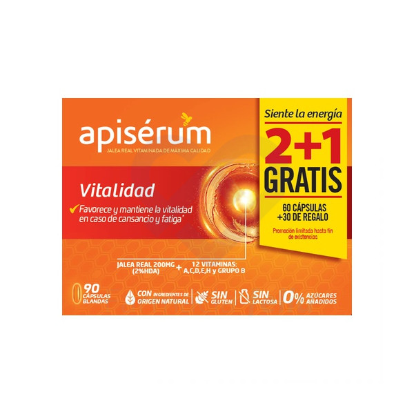 Pack Apiserum Vitalidad, 90 Cápsulas