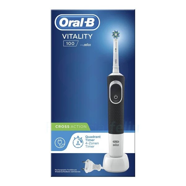 Cepillo Eléctrico Oral B Vitality 100 CrossAction Negro
