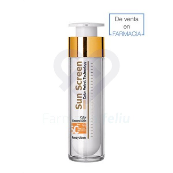 Sun Screen Velvet Face SPF50+ con color, 50 ml