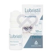 Lubristil +G es una lágrima artificial estéril, indicada para hidratar, estabilizar y proteger la superficie ocular, en todos los casos de sequedad, ardor