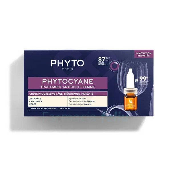 Phytocyane Anticaída Progresiva Mujer, 12 Ampollas
