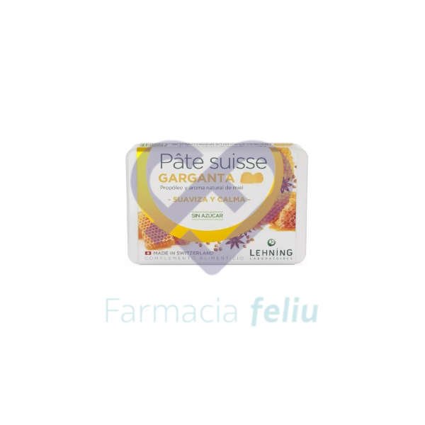 Pâte suisse garganta 40 caramelos de goma