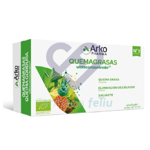 Arkofluido Quemagrasa Bio, 20 Ampollas