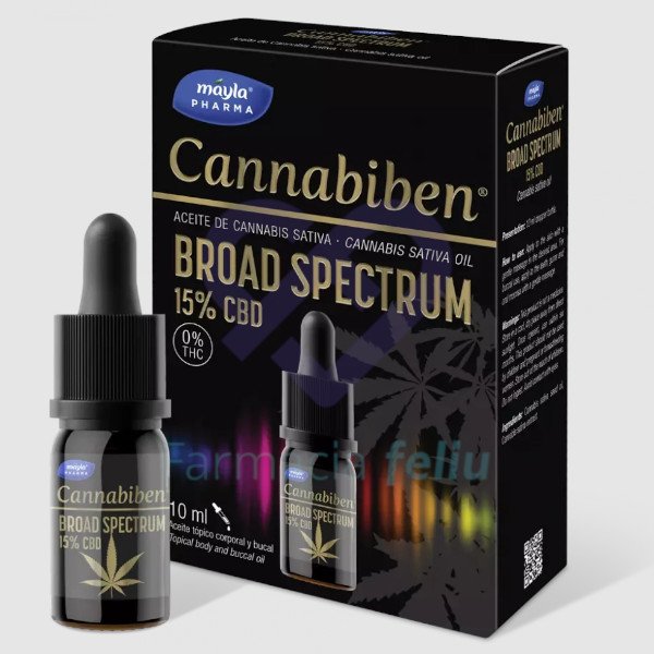 Cannabiben Aceite Broad Spectrum 15% CBD, 10ml