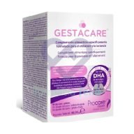 Gestacare 60 Cápsulas contiene vitaminas E y C y del grupo B (B1, B2, B3, B5, B6 y B12) y minerales, como el yodo, que ayudan a cubrir los requerimientos nutricionales embarazo y lactancia