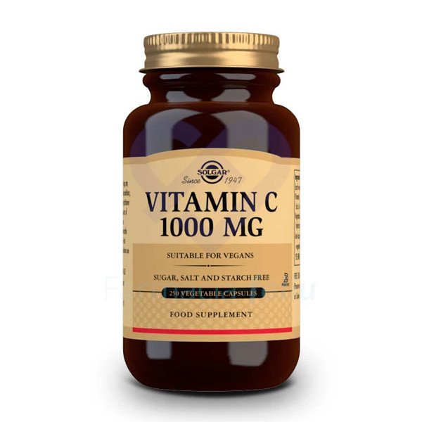 Solgar Vitamina C 1000 mg, 250 Cáps. vegetales
