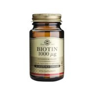Suplemento alimenticio Solgar Biotina 1000 mcg 50 cápsulas