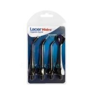 Recambios Cabezal Irrigador Bucal Lacer Hidro Advanced Negro, 4 Uds.