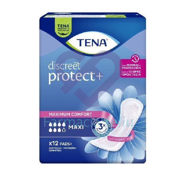 Compresas para higiene femenina Tena discreet maxi