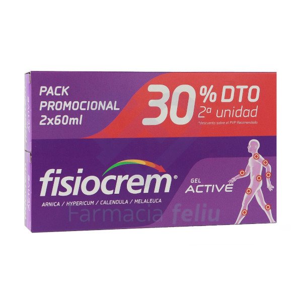 Duplo Fisiocrem Gel Active, 2x60ml