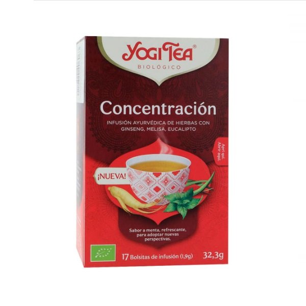 Yogi Tea Concentración 17 bolsitas de infusión.