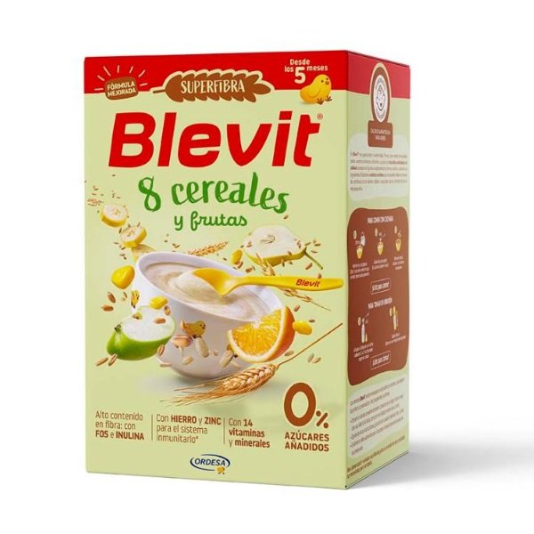 Blevit 8 Cereales y Frutas 0 azucares añadidos
