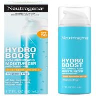 Neutrogena Hydro Boost SPF50 Fluido Hidratante combina hidratación intensa con ácido hialurónico y protección solar de amplio espectro. Textura ligera y rápida absorción, ideal para pieles mixtas y grasas.