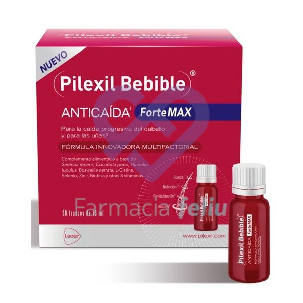 cabello fuerte y sano con las Ampollas bebibles de losl aboratorios lacer para frenar la caída progresiva del cabello www.laparafarmaciaencasa.com