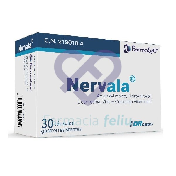 Nervala 30 Cápsulas gastrorrestistentes nuevo formato para el dolor neuropático