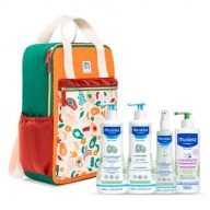 Mustela Mochila Family Adventures Terracota (Verde Oscura y Naranja)