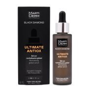 Martiderm Black Diamond Ultimate Antiox Serum es un sérum revitalizante global con potente acción antioxidante. Con una acción antioxidante superior a la de la Vitamina C, ilumina y revitaliza la piel, unifica el tono y minimiza las arrugas y mejora la elasticidad. Es reafirmante e hidrata profundamente la piel. Se puede utilizar para todo tipo de piel.