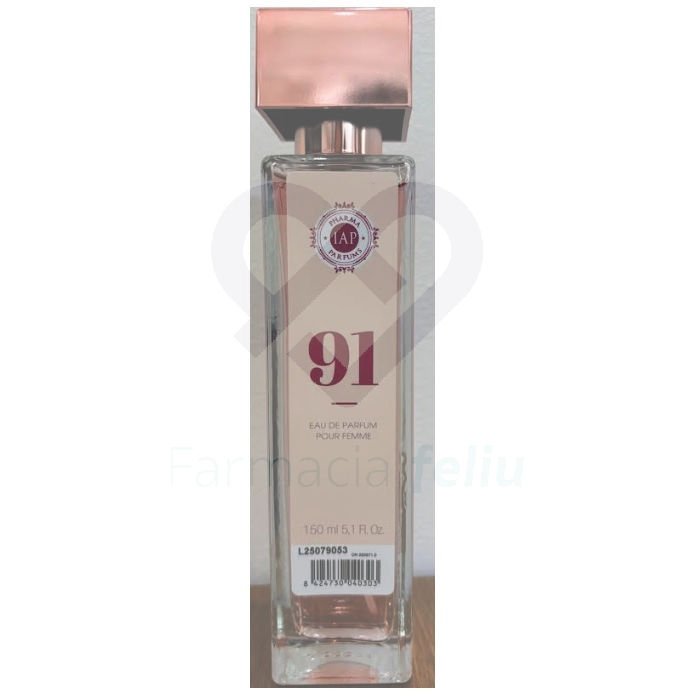 Colonia IAP Pharma Parfums nº 91 150 ml fragancia que permanece mucho tiempo pero es muy suave
