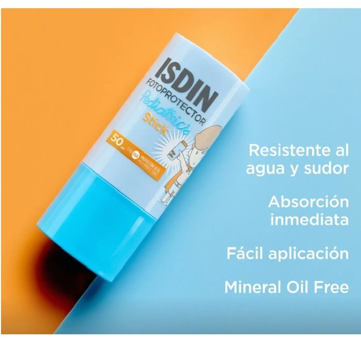 Fotoprotector Isdin Pediatrics Stick 50 Spf protector isdin en stick para los niños
