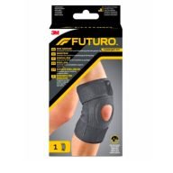 La Rodillera Ajuste Confort 3m Futuro proporciona una sujeción moderada para rodillas rígidas, débiles o lesionadas. Indicada para uso diario, y diseñada con material transpirable, un forro interior suave y elasticidad en cuatro direcciones que proporciona un ajuste suave y contorneado. La anilla reforzada proporciona soporte a la rótula, además de tres correas ajustables que permiten una compresión, soporte y ajuste personalizados.