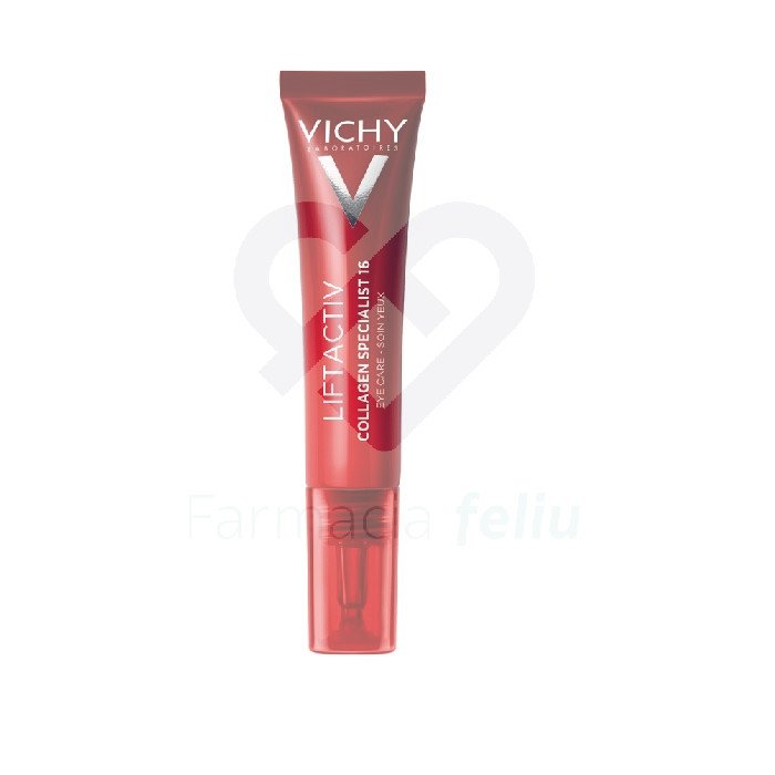 Vichy Liftactiv Collagen Specialist 16 Contorno de Ojos Textura ligera y efecto nube, que se absorbe rápidamente en la piel. Textura no pegajosa, sin perfume.