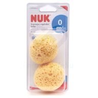 Características de esponja fibras vegetales NUK · 100% fibras vegetales. · Máxima capacidad de absorción. · Hipoalergénicas. · Pack 2 unidades