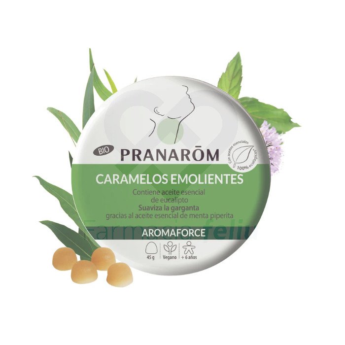 Estos caramelos de goma ecológicos calman la garganta irritada y ronca en caso de resfriado o para purificar la cavidad bucal. Caramelos de goma para chupar con un sabor fresco y suave, presentados en una bonita y práctica caja metálica.