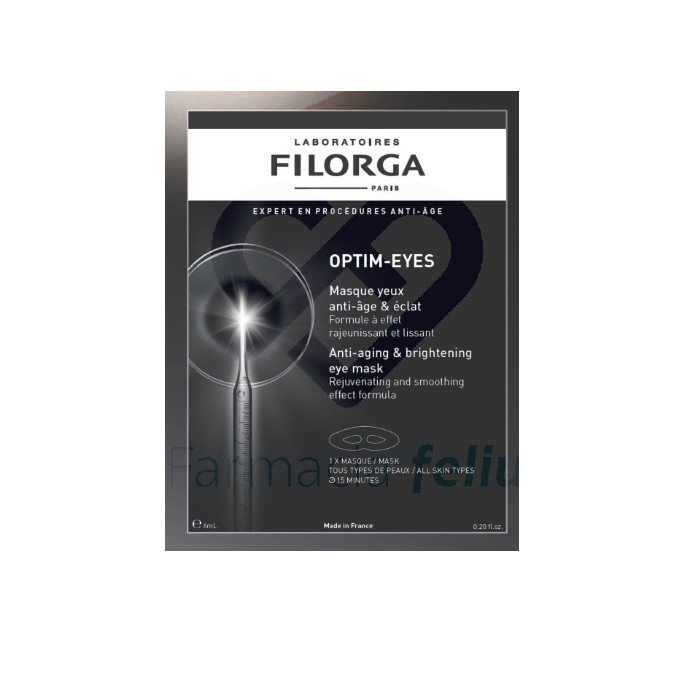 Filorga Optim Eyes Máscara Antifaz Antiarrugas se puede usar 3 vecess por semana.
